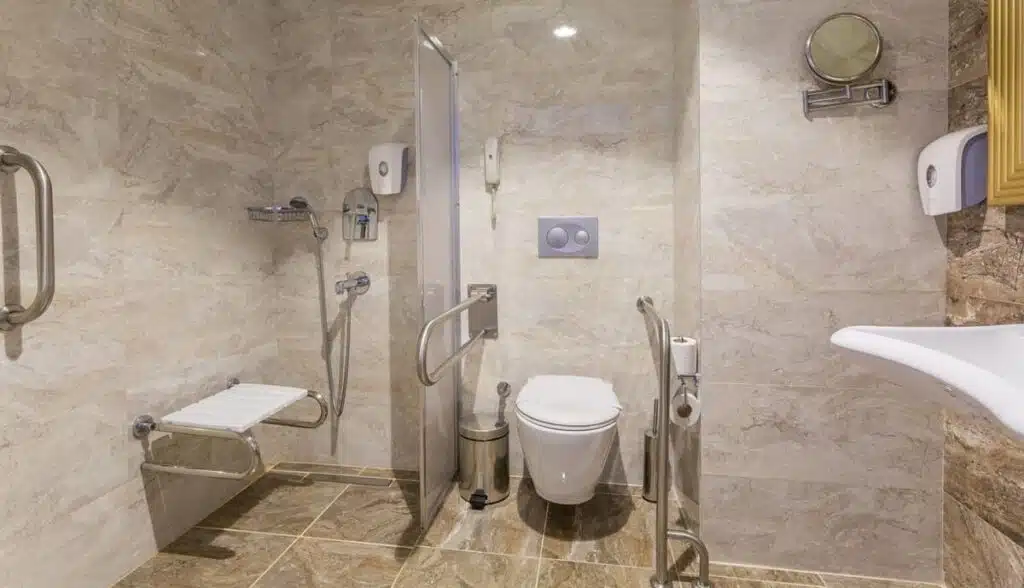 Handicapped accessible bathroom