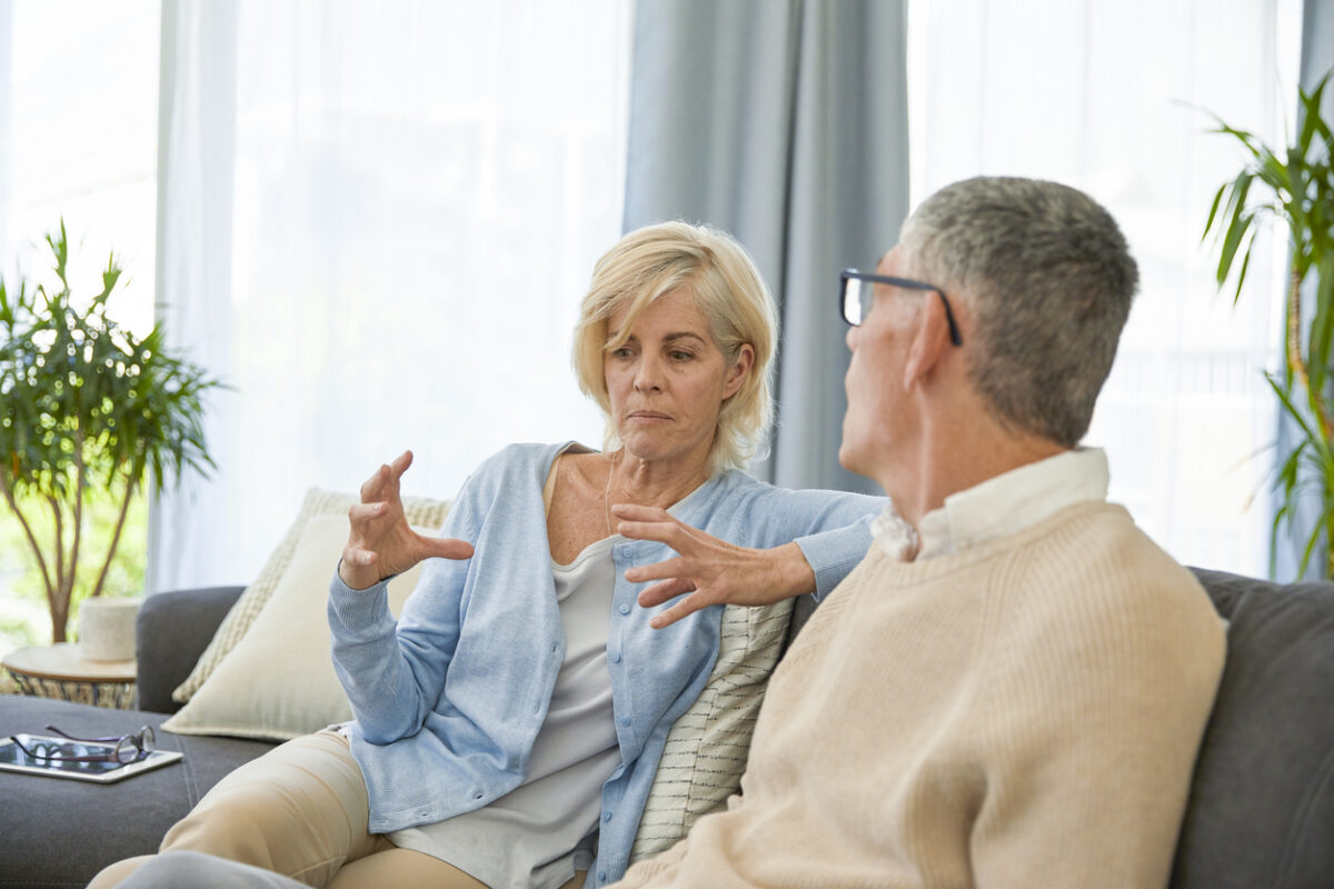 couple having a conversation