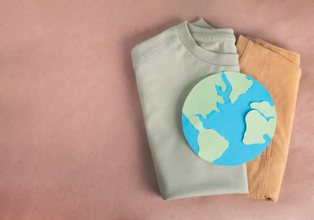 Clothing made with recycled materials 