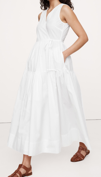 Banana Republic Cotton Poplin Wrap Maxi Dress (3 colors), $119.99 (was $160), plus an extra 20% off at checkout