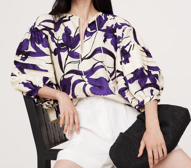 Banana Republic Linen Peasant Blouse (4 colors), $95 (was $140)