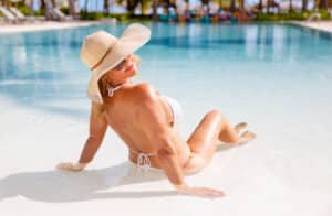 How to get a beach body for women over 50; Woman in bikini