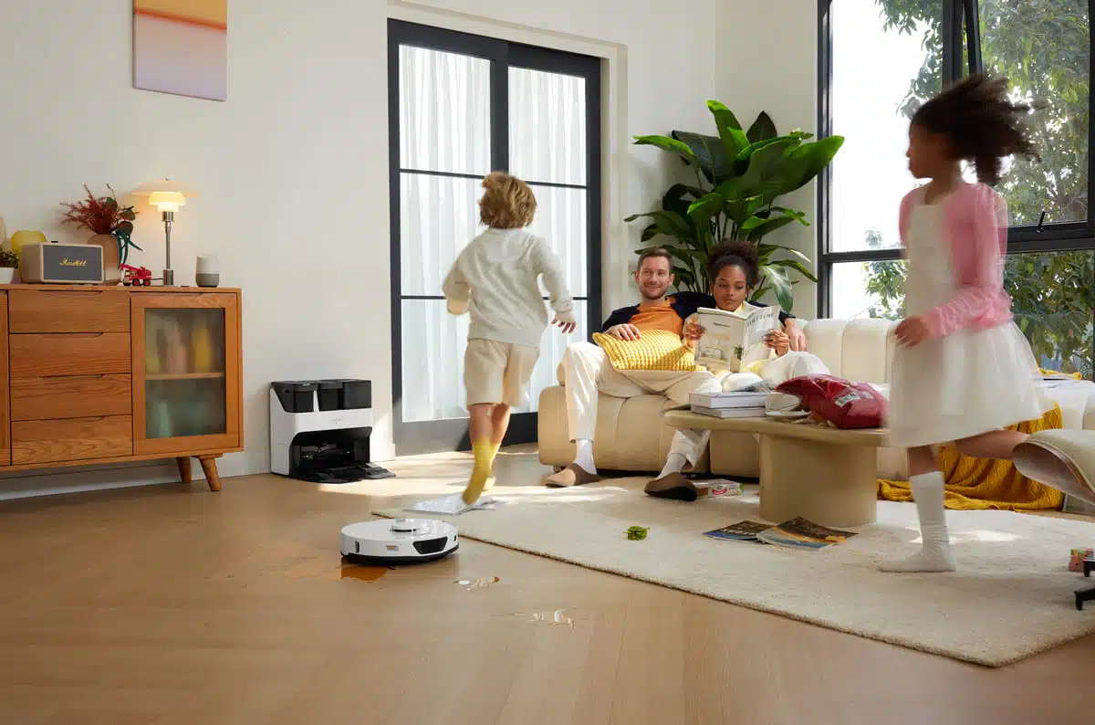 Roborock working during family time