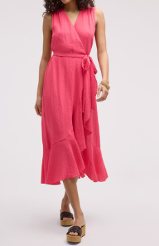 Sam Edelman Sleeveless Faux Wrap Maxi Dress (2 colors), $128