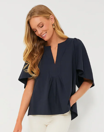 Tuckernuck Pomander Place Finley Flutter Sleeve Top (5 colors) $98.00