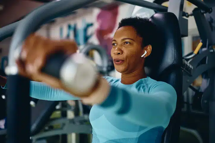 woman working out