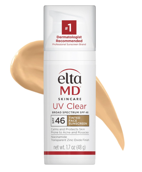 elta md uv clear tinted face sunscreen