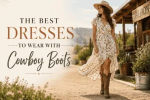 the Best Dresses to Wear with Cowboy Boots