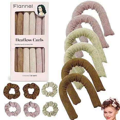12 piece heatless curls set