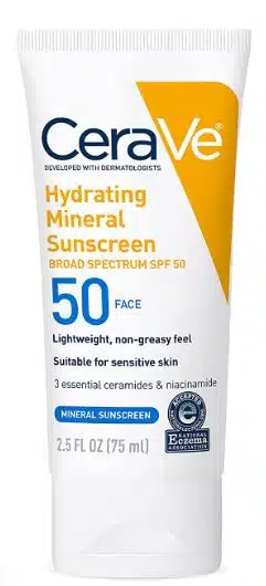 CeraVe Hydrating Mineral Sunscreen SPF 50