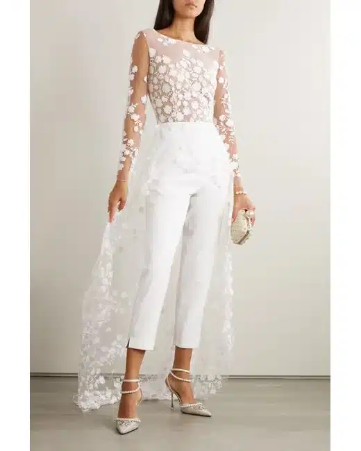 Lyst Rime ARodaky Lace-trimed Jumpsuit