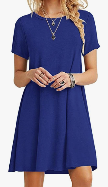 Moleran Casual T-Shirt dress (30 colors), $32.99