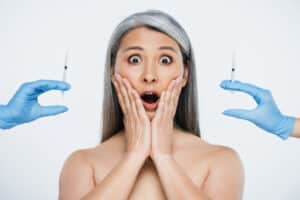 NoTox Treatments, Woman saying no to botox, anti-aging treatments