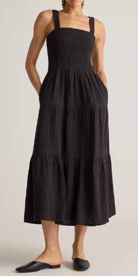 Quince 100% Organic Cotton Gauze Smocked Sleeveless Maxi Dress (4 colors), $59.50 (was $135)