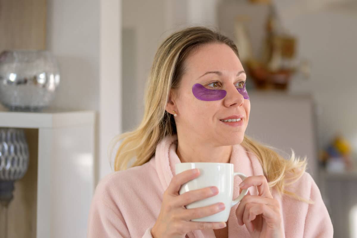 Anti-aging patches under eyes