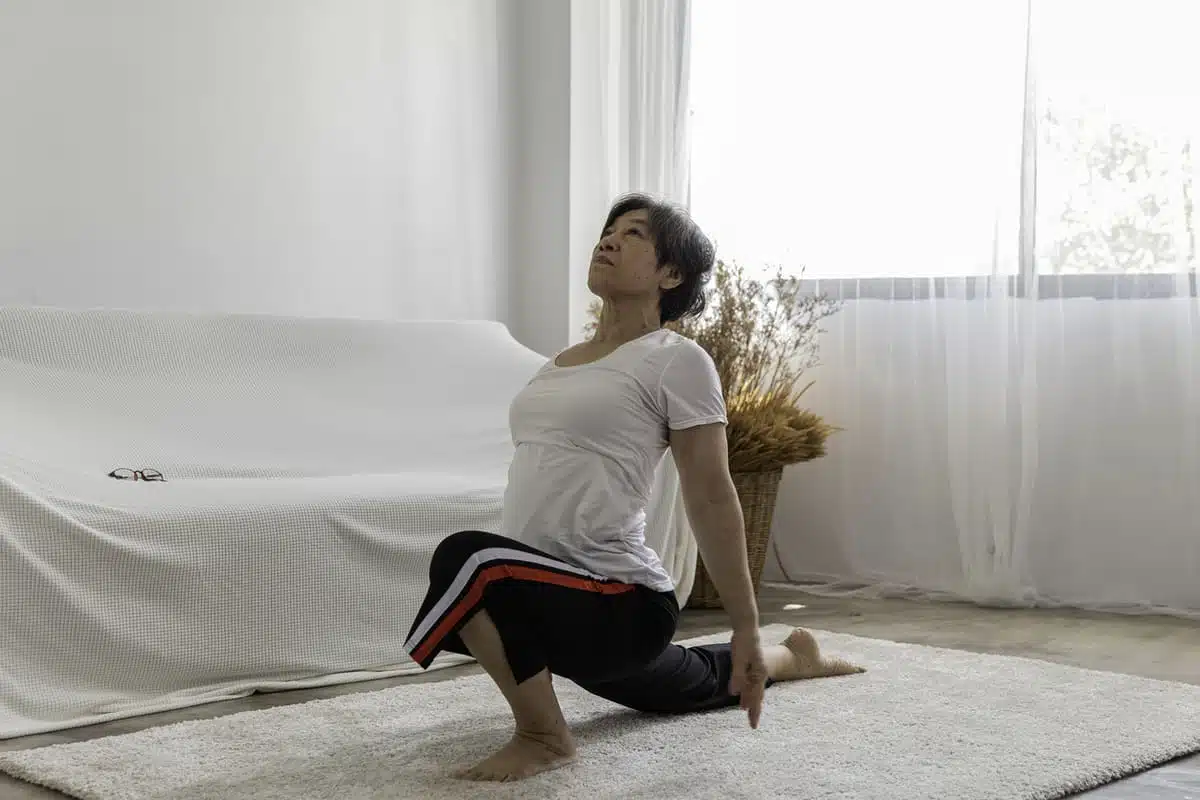 yoga and stretching