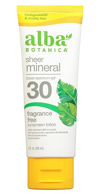 Alba Botanica Sunscreen Lotion, Sensitive Mineral, SPF 30
