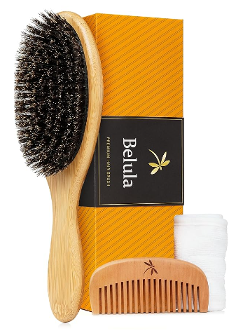 Belula 100% Boar Bristle Hair Brush