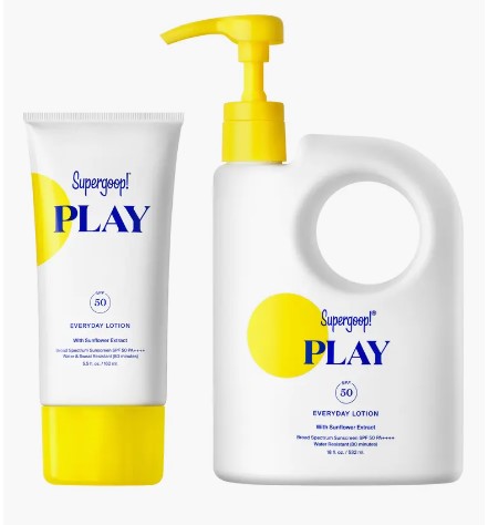 Supergoop!® Play Everyday Lotion SPF 50 Home & Away Sunscreen Set $104 Value Sale