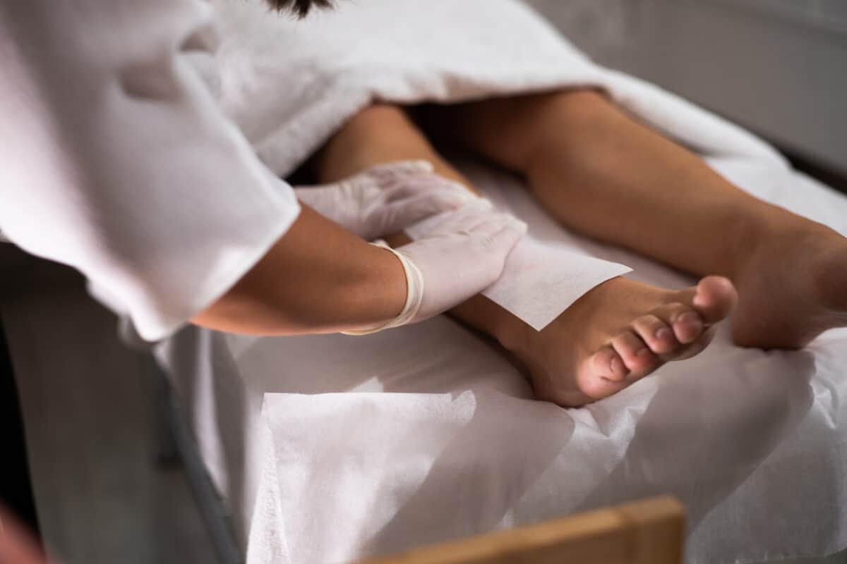 Waxing your legs