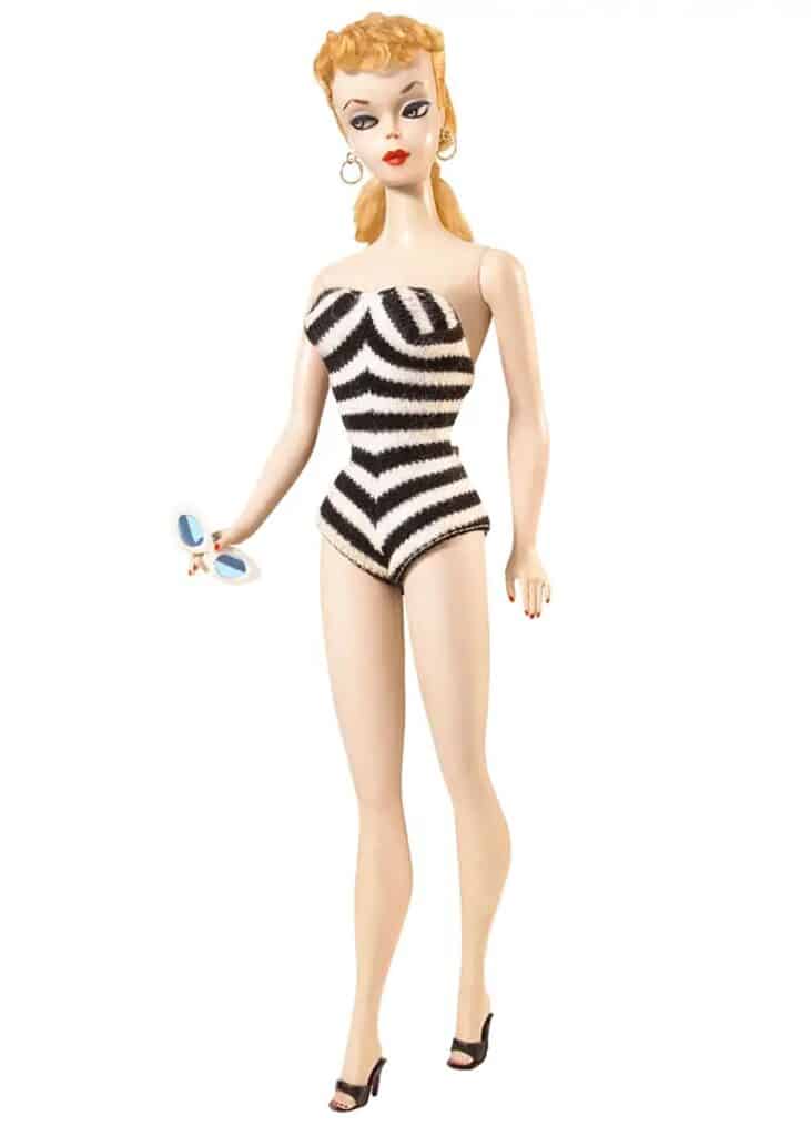 barbie black and white suit