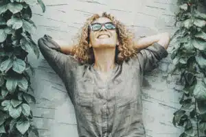 Saying goodbye to menopause, woman relaxing