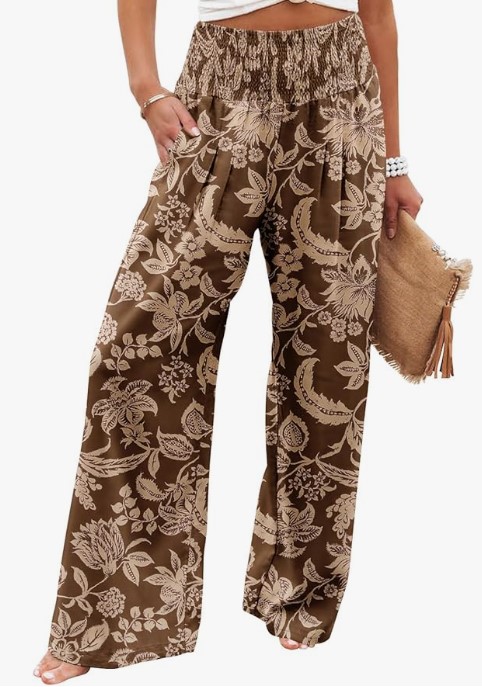 Angerella Womens Elastic High Waisted Palazzo Pants (30 colors), $33.98