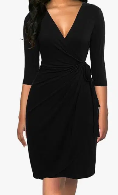 Berydress Women's Classic 3-4 Sleeve V Neck Sheath (18 colors), $32.90