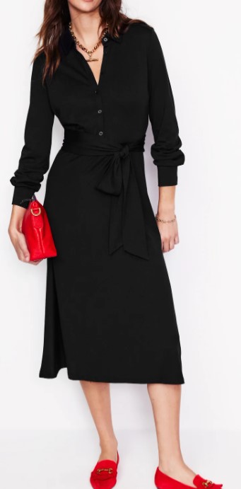 Boden Laura Jersey Midi Shirt Dress (8 colors), $120
