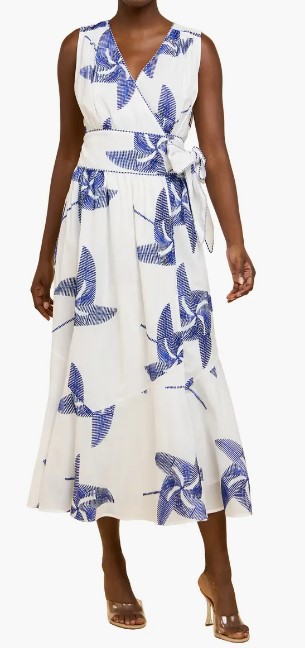 CIEBON Kaiden Embroidered Tie Belt Maxi Wrap (2 colors), $159