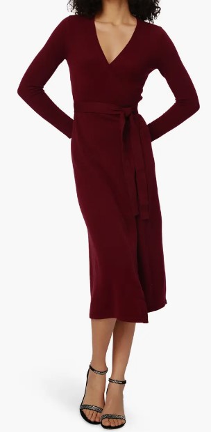 Diane von Furstenberg Astrid Long Sleeve Wool & Cashmere Wrap (8 colors), $558