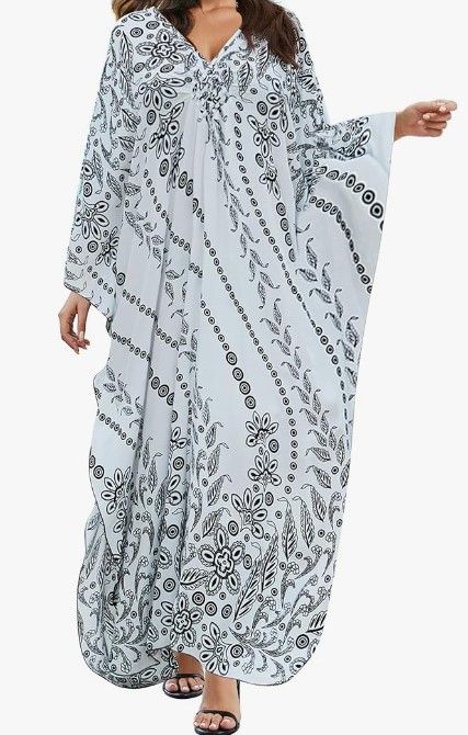 Eddoyee Women Animal Print Kaftan Dress (22 colors), $29.99