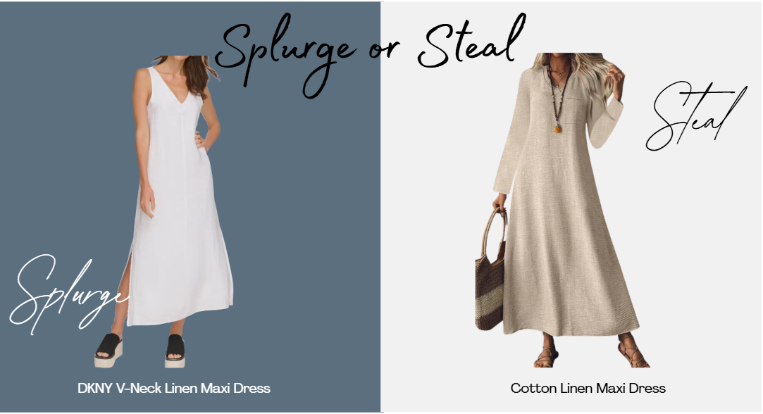 Elegant linen maxi dresses