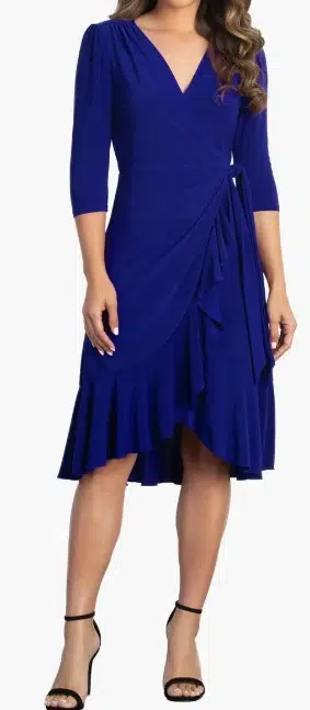 Kiyonna Whimsy Wrap Dress (6 colors), $98