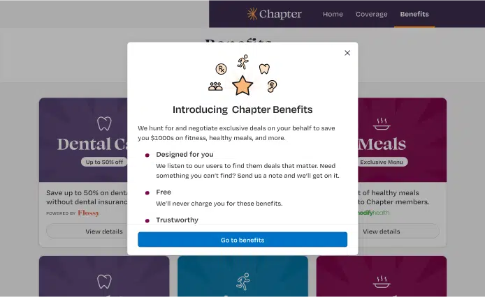 Chapter fitness app