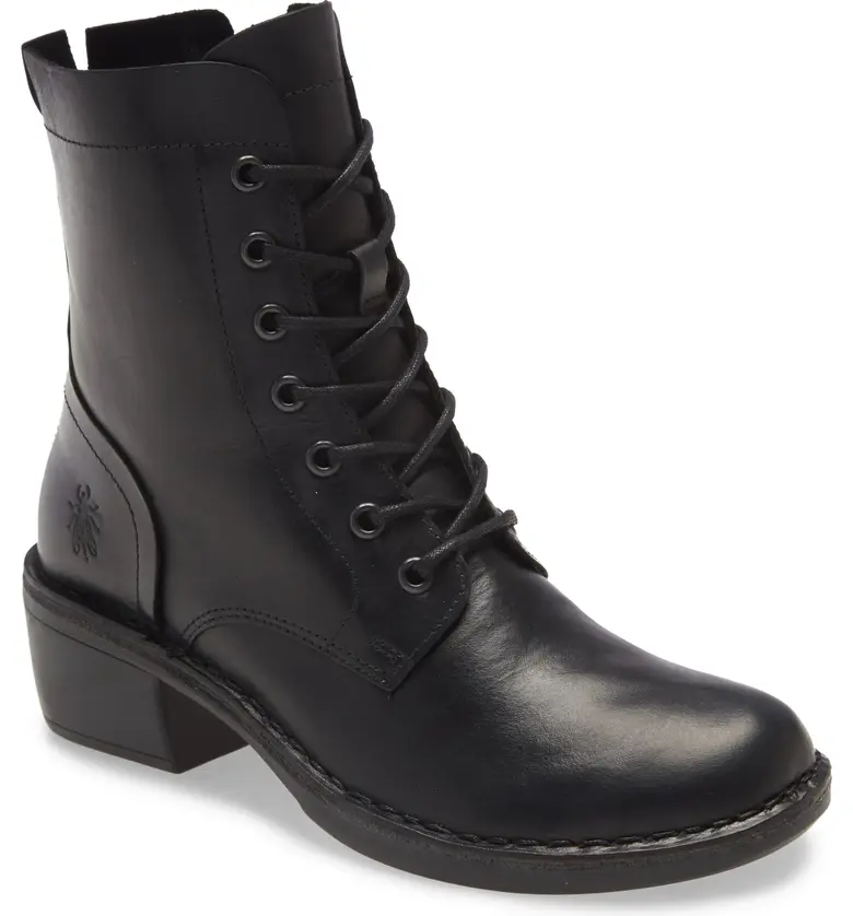 Milu Lace-Up Leather Boots