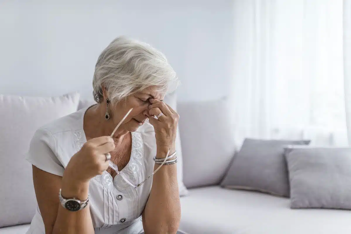 Stressed woman