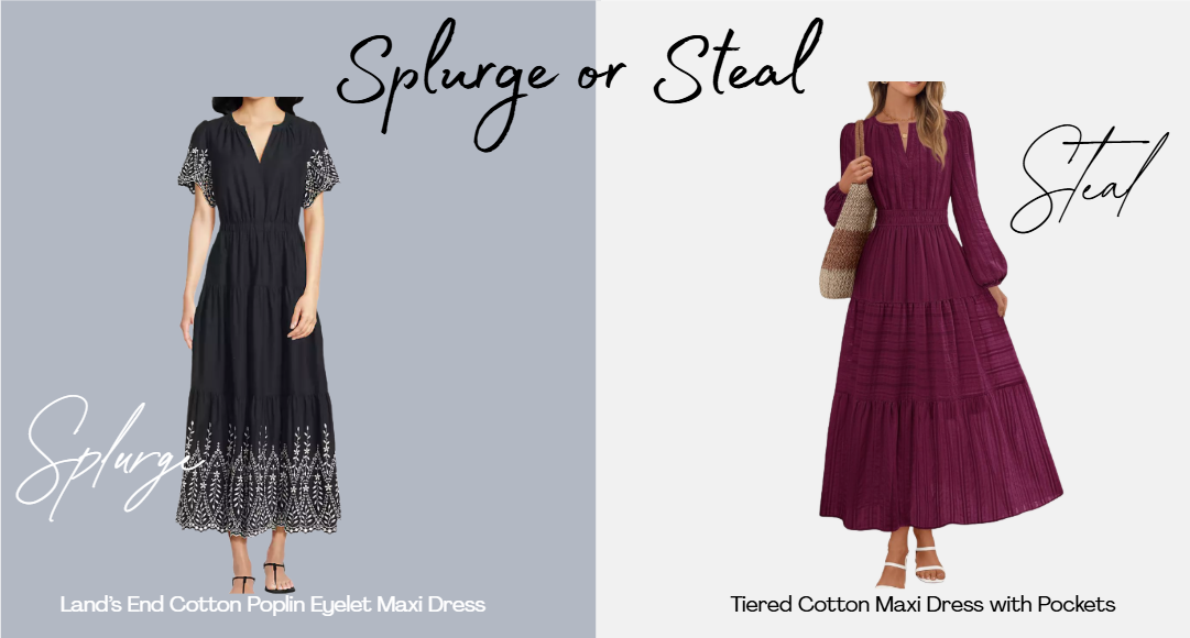 Tiered maxi dresses
