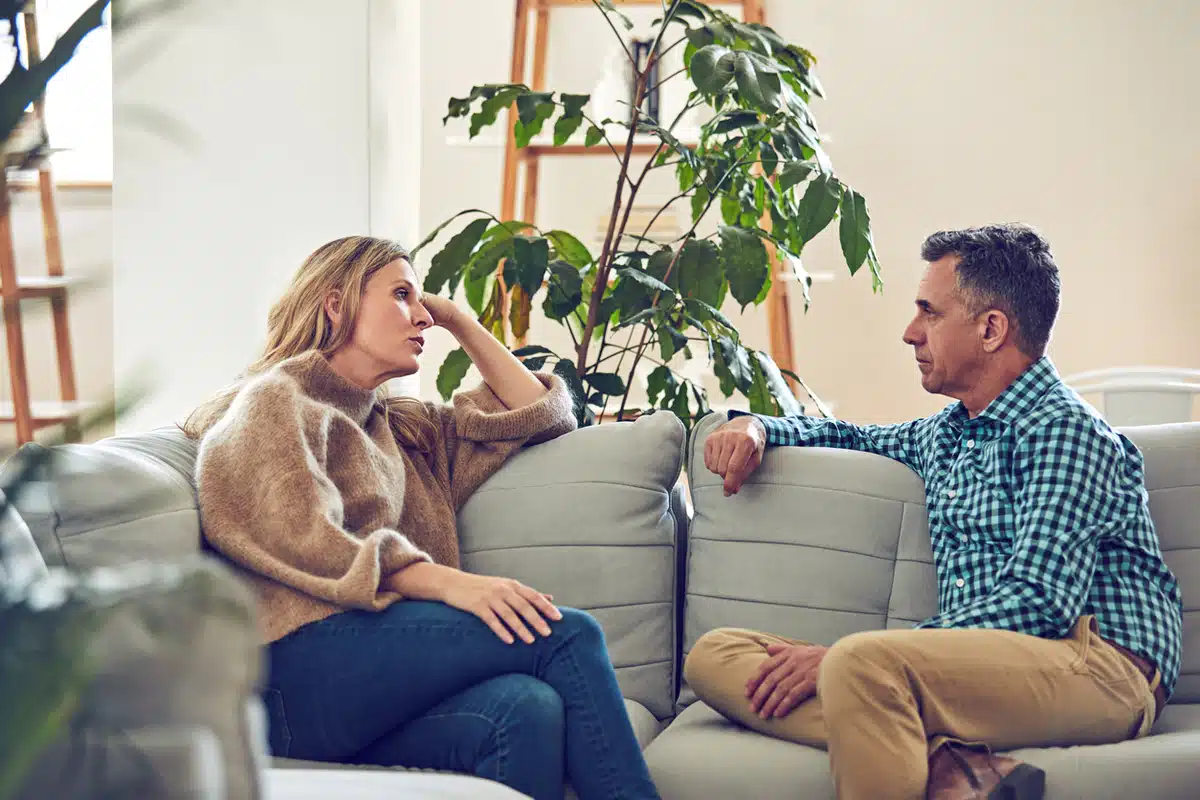 couple having a conversation