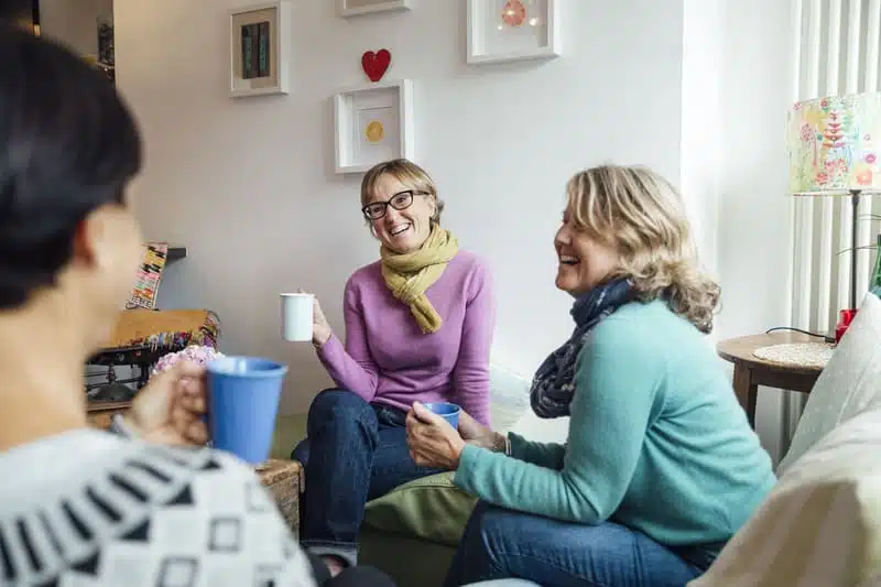 friends drinking coffee
