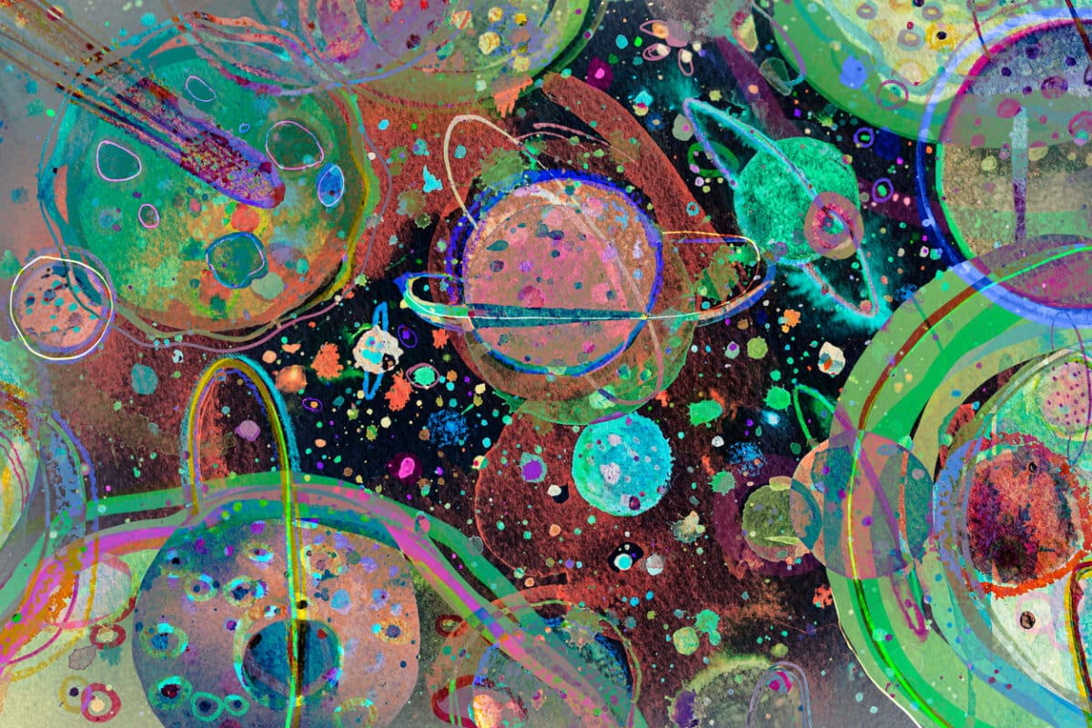 Futuristic painting
