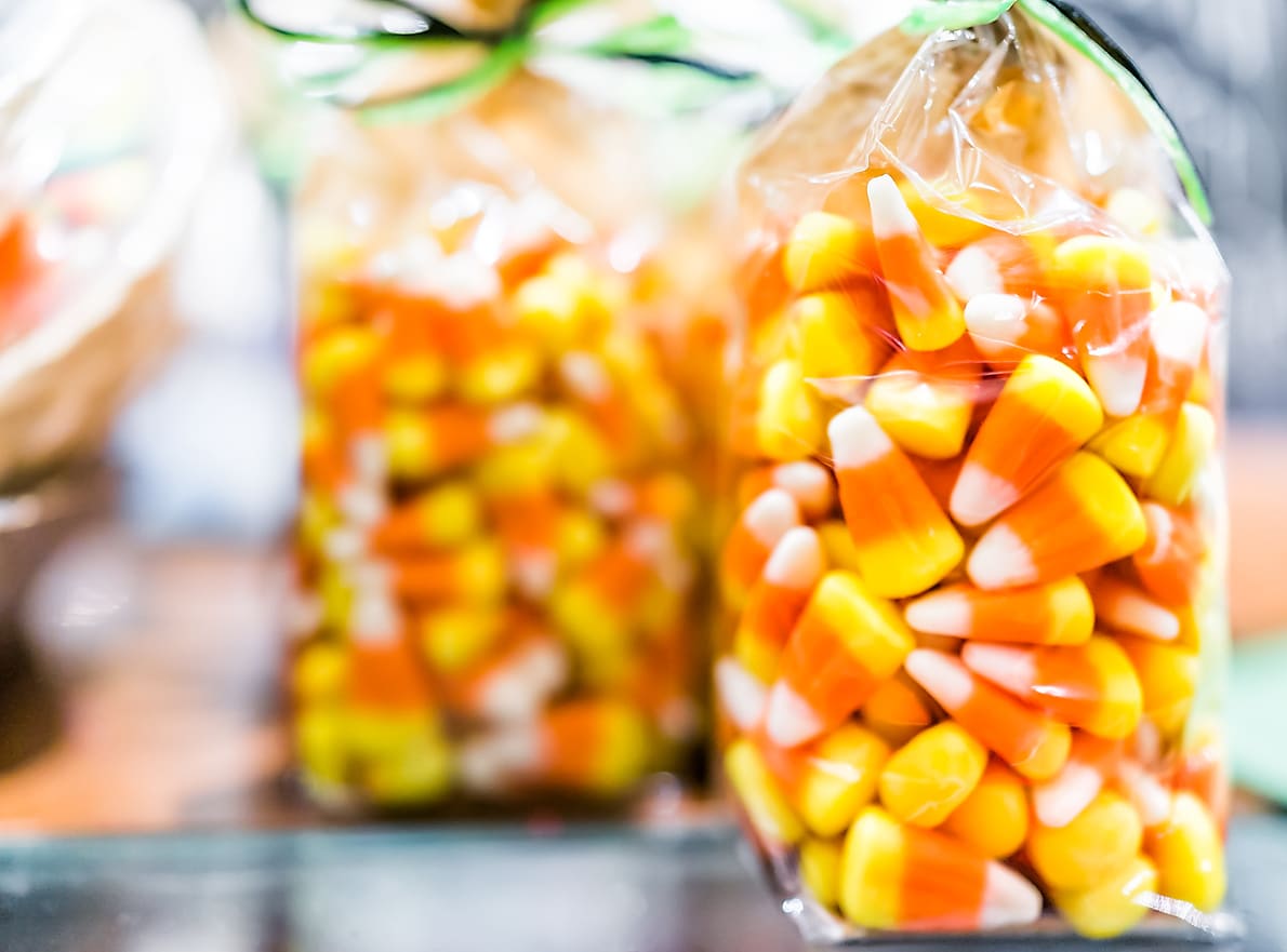 Candy corn; halloween candy