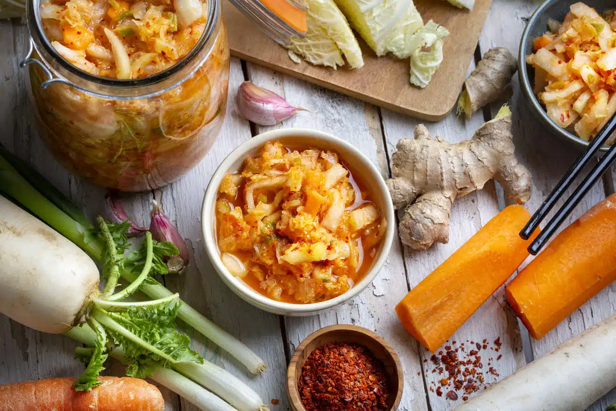 Homemade kimchee