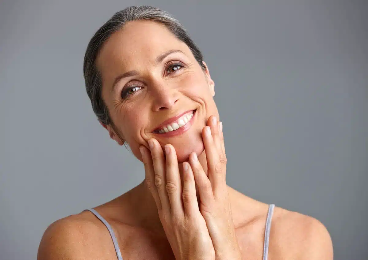 Treat skin from within, healthy woman, good face