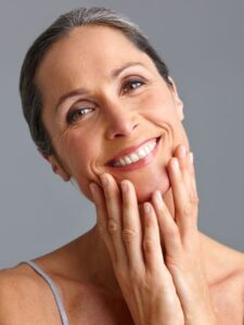 Treat skin from within, healthy woman, good face