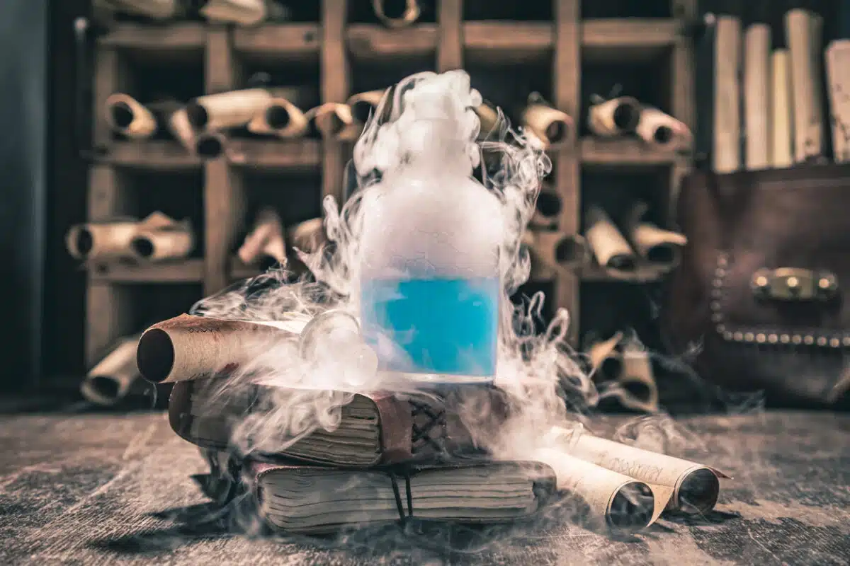 Laboratory; magical elixir; potions