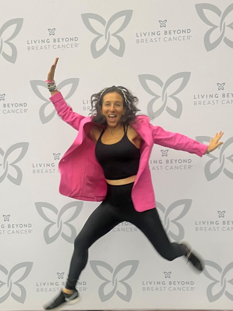 Abby Match Jumping breast cancer