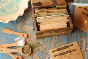 Simplify the holidays, recipe box, QVC, LeCreuset