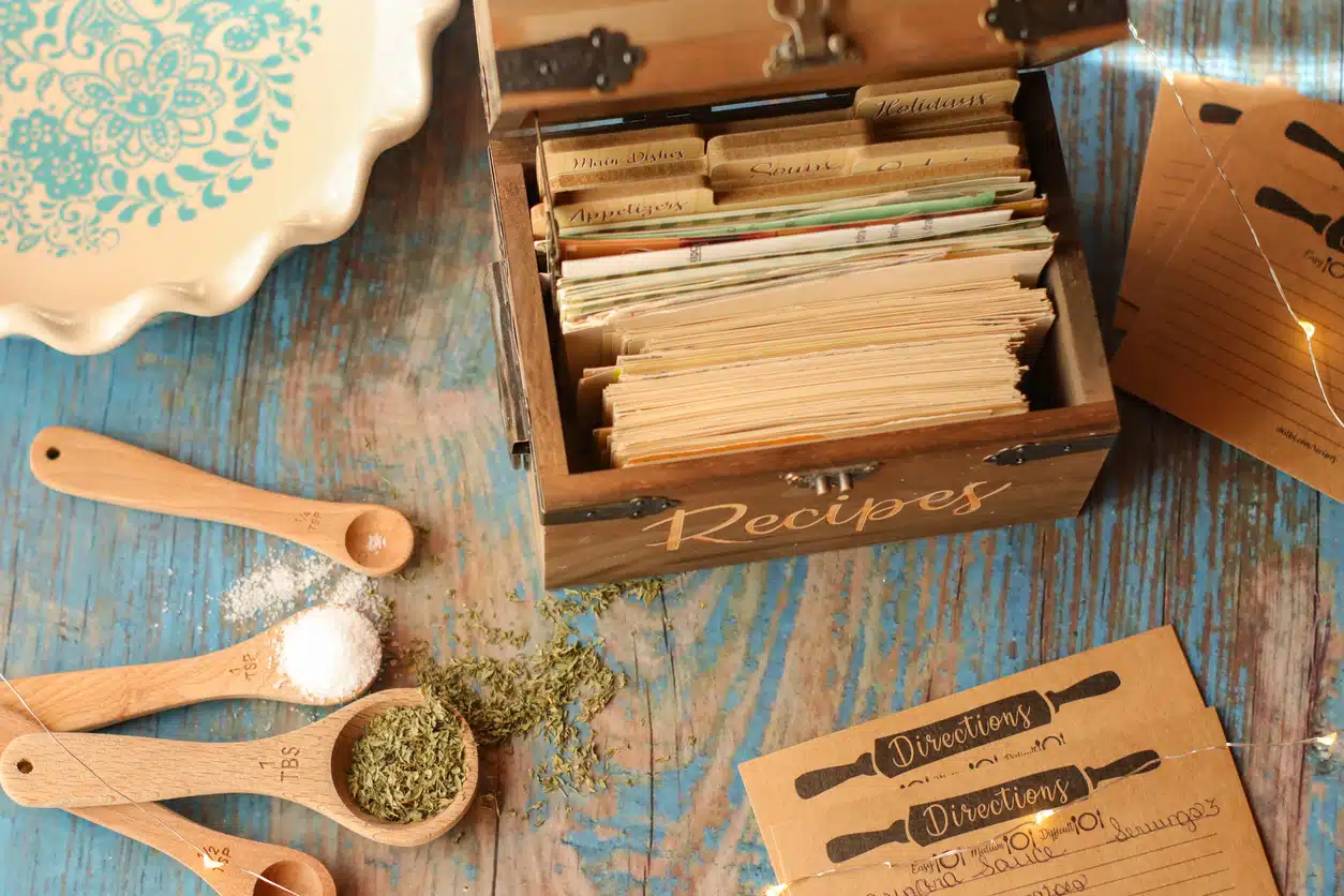 Simplify the holidays, recipe box, QVC, LeCreuset