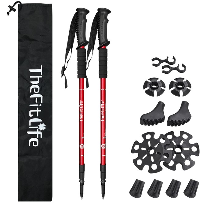 TheFitLife Nordic Walking Trekking Poles, $24.98
